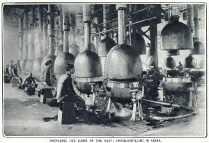 Distilling: Opium Distillery in China 1913