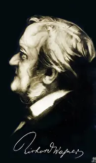 Ambiguous: Optical Illusion portrait of Richard Wagner