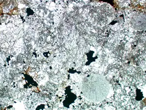 Barwell: Optical microscope image of the Barwell (Type 6) chondrite