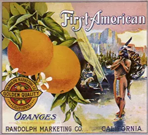 Loincloth: Orange ad with Indian Man