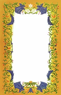 Tulips: Orange Floral Border