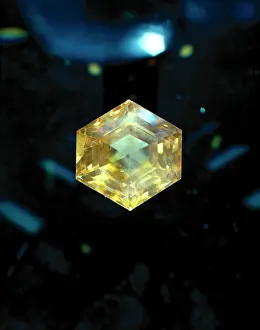 Corundum: Orange sapphire