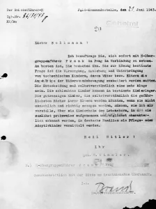 Massacres: Order in the case of the children of Lidice, 1943
