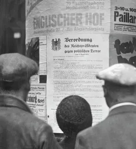 Papen: Order of the President of the Reich on a poster, 1932