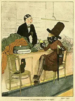 Draper: Ordering Hat Fabric 1917