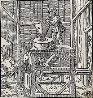 Driven: Ore which has been broken up in a stamping mill
