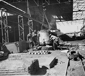 Enamel: Ore mine in South Africa, 1938