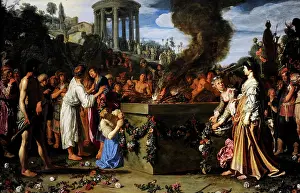 Dispute: Orestes and Pylades Disputing at the Altar, 1614, by Pieter
