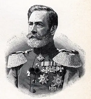 Engaving: Orff, Karl von, 10.12.1817 - 1895, Bavarian General