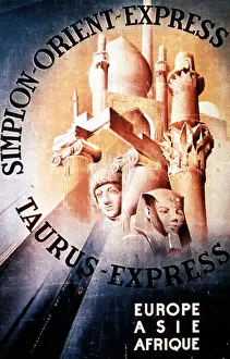 Transcontinental: Orient Express Travel Poster