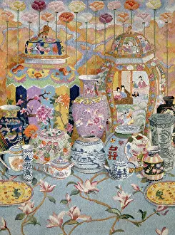 Teapots: Oriental Arrangement ? Chinese vases etc