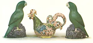 Kangxi: Oriental Parrot Figurines
