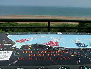 Compelling: Orientation table US Cemetery St Laurent Omaha Beach