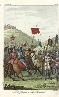 Oriflamme: Oriflammes, battle standard of the King of