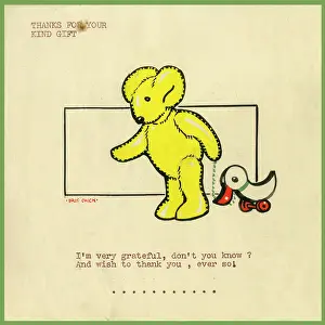 Typewritten: Original Artwork - Christmas thank you card design