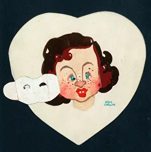 Unattractive: Original Artwork - Valentine card - mask removed