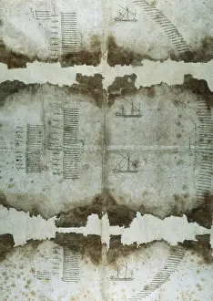 Lepanto: Original map of the Battle of Lepanto of October