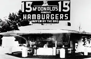 Bernadino: The original McDonalds restaurant, featuring ?