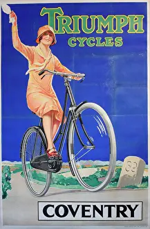 Bicycling: Original Poster - Triumph Cycles