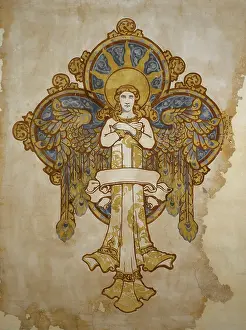 Domenech: Original sketch depicting an angel