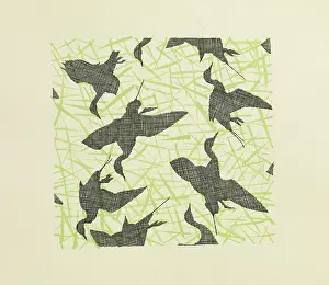 Wrapper: Original Textile design by Tanya Atkinson - birds