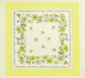 Chrysanthemum: Original Textile design by Tanya Atkinson - floral