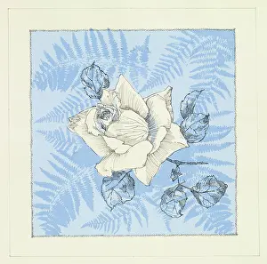 Wrap: Original Textile design by Tanya Atkinson - flower
