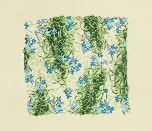 Mauve: Original Textile design by Tanya Atkinson - flowers