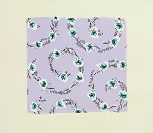 Mauve: Original Textile design by Tanya Atkinson - flowers