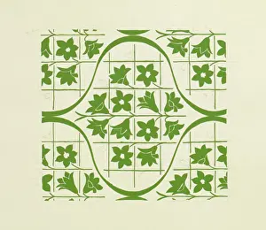 Squares: Original Textile design by Tanya Atkinson - flowers