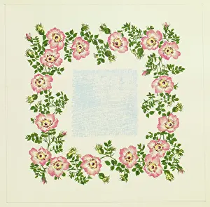 Buds: Original Textile design by Tanya Atkinson - flowers