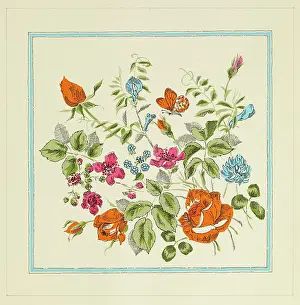 Wrappers: Original Textile design by Tanya Atkinson - flowers