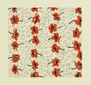 Wrap: Original Textile design by Tanya Atkinson - flowers
