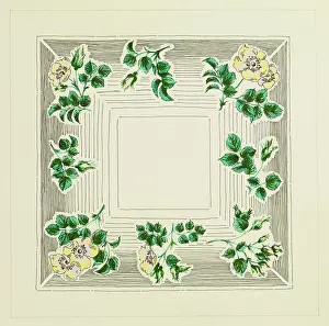 Wrap: Original Textile design by Tanya Atkinson - flowers