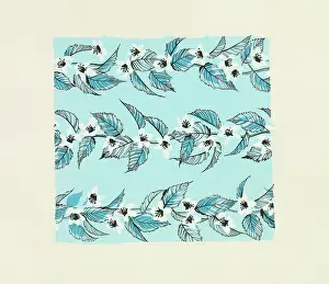 Wrap: Original Textile design by Tanya Atkinson - flowers