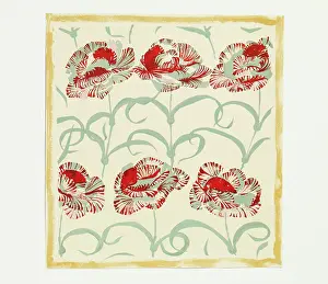 Wrap: Original Textile design by Tanya Atkinson - flowers