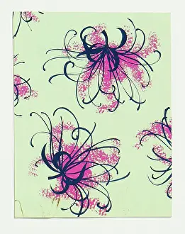 Wrap: Original Textile design by Tanya Atkinson - flowers