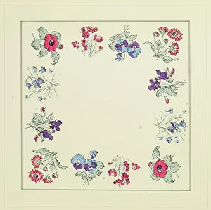Wrap: Original Textile design by Tanya Atkinson - flowers