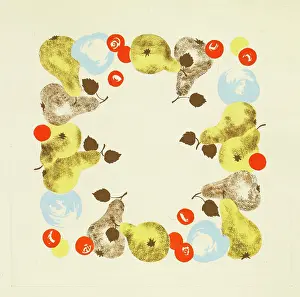 Pears: Original Textile design by Tanya Atkinson - fruit