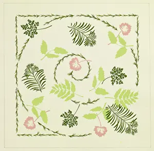 Dusty: Original Textile design by Tanya Atkinson - leaves