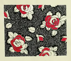 Wrap: Original Textile design by Tanya Atkinson - roses