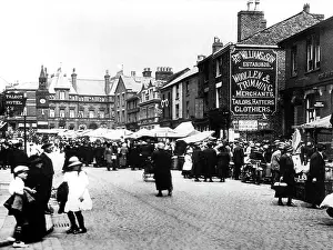 Ormskirk: Ormskirk Market Day early 1900s