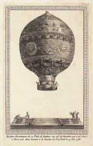 Ascending: Ornate balloon ascending, Paris