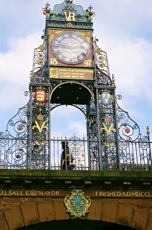 John Idris Jones: Ornate Clock, Chester