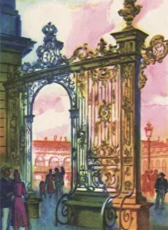 Grille: Ornate Iron Grille Arch
