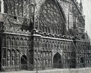 Crenellation: The ornate West End of Exeter Cathedral