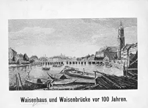 1780: Orphanage bridge in Berlin, around 1780
