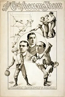 Evolved: The Orpheum Show. Vaudeville poster advertising ?