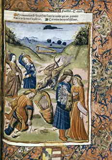 Ovidius: Orpheus death. Illustration from the French version