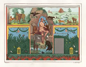 Primus: Orpheus with lyre from the viridarium (garden)